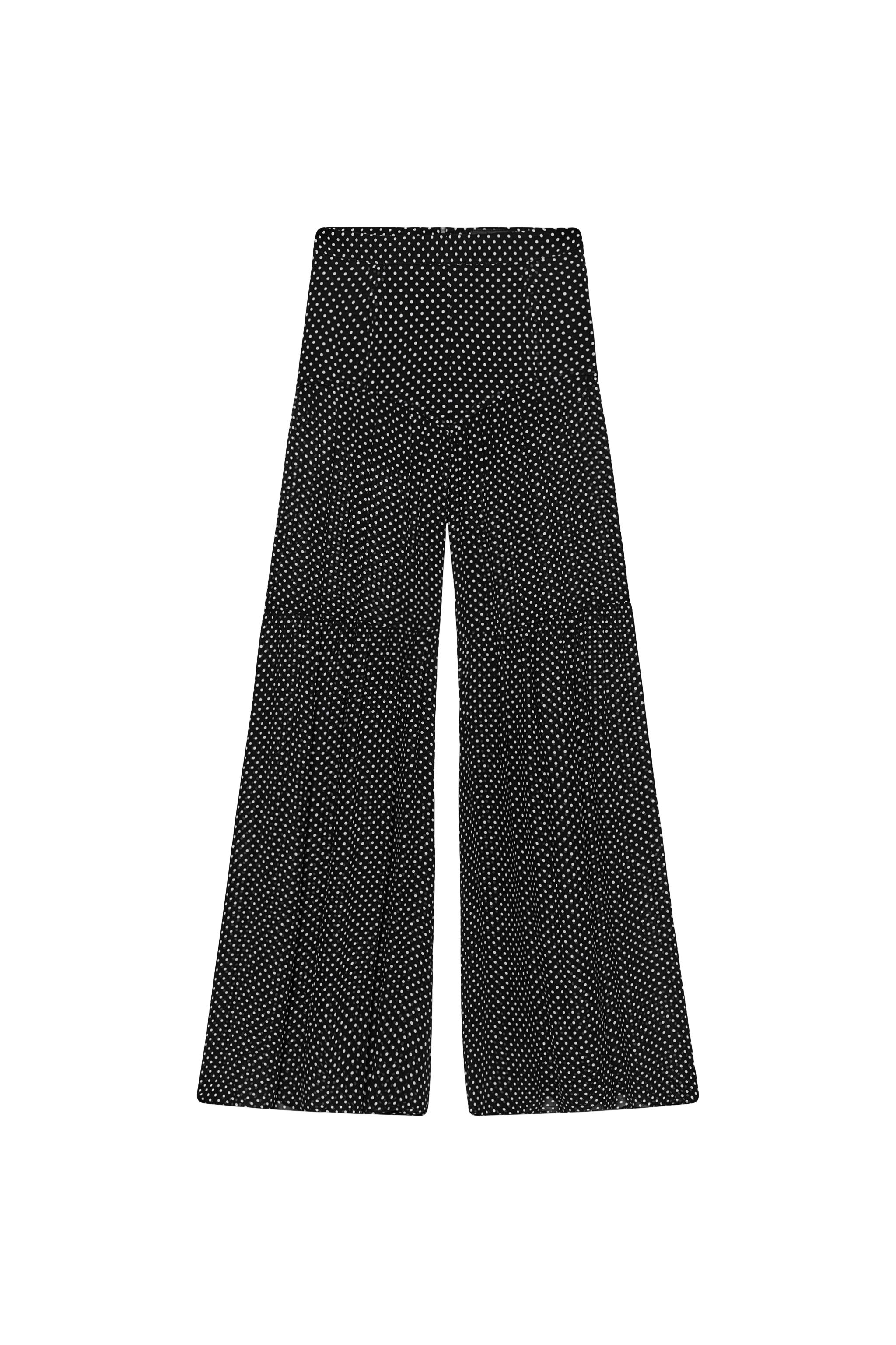 ZW COLLECTION PLEATED POLKA DOT PANTS